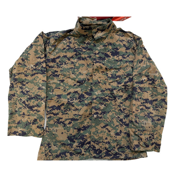 USMC Blouse Woodland MARPAT Camouflage Shirt Mens Medium Regular Combat Uniform - Picture 1 of 9
